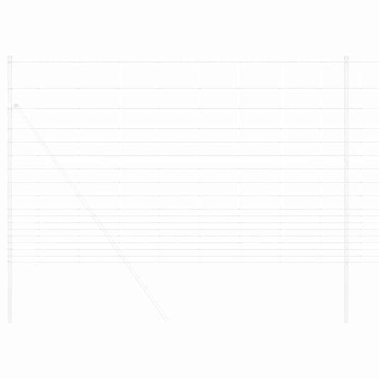 Vidaxl weidehekwerk zilver 25 x 1,5 m gegalvaniseerd staal
