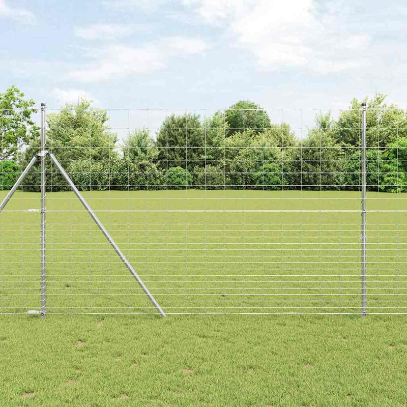 ギャラリービューアに画像をロードする, Vidaxl weidehekwerk zilver 25 x 1,6 m gegalvaniseerd staal
