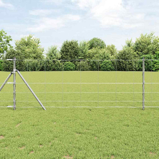 Vidaxl weidehekwerk zilver 50 x 0,8 m gegalvaniseerd staal