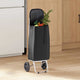 Vidaxl winkel trolley zwart 35 x 28 x 92 cm oxford stof