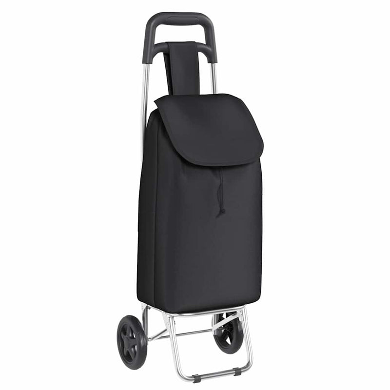 ギャラリービューアに画像をロードする, Vidaxl winkel trolley zwart 35 x 28 x 92 cm oxford stof
