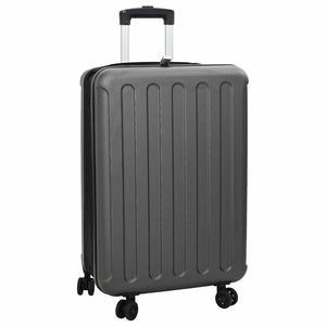 Vidaxl koffer met slot donkergrijs 43 x 27 x 66 cm abs kunststof