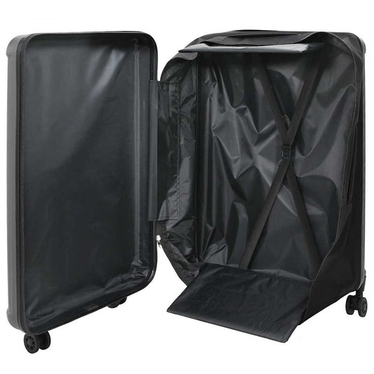 Vidaxl koffer met slot donkergrijs 50 x 30 x 76 cm abs kunststof