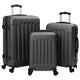 Vidaxl koffer met slot 3 pcs donkergrijs 50 x 31 x 78 cm abs kunststof