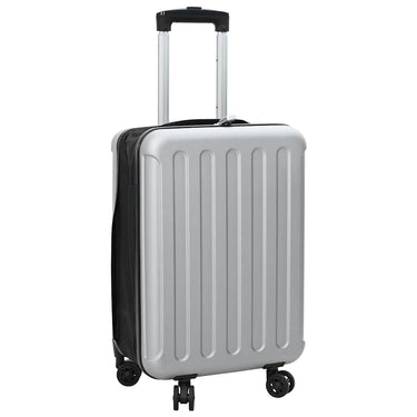 Vidaxl koffer met slot zilver 34 x 23 x 55.5 cm abs kunststof