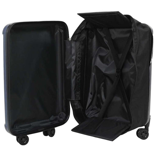 Vidaxl koffer met slot donkerblauw 43 x 27 x 66 cm abs kunststof