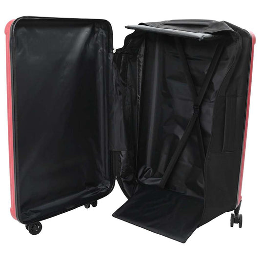 Vidaxl koffer met slot rood 50 x 30 x 76 cm abs kunststof