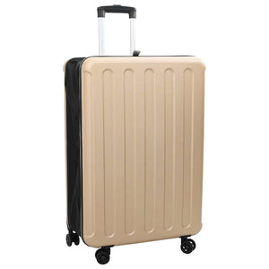 Vidaxl koffer met slot champagne 50 x 30 x 76 cm abs kunststof