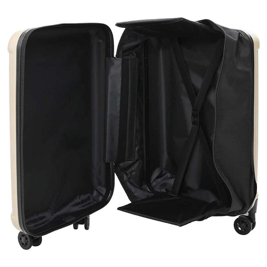 Vidaxl koffer met slot champagne 50 x 30 x 76 cm abs kunststof