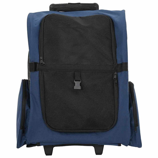 Vidaxl huisdierentrolley 3-in-1 48x32x(57-106) cm oxford stof blauw