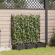 Vidaxl tuin bloempot 3 pcs bruin 120 x 40 x 125,5 cm staal