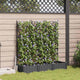 Vidaxl tuin bloempot 3 pcs zwart 120 x 40 x 125,5 cm staal