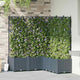 Vidaxl tuin bloempot 5 pcs licht grijs 120 x 120 x 143 cm staal