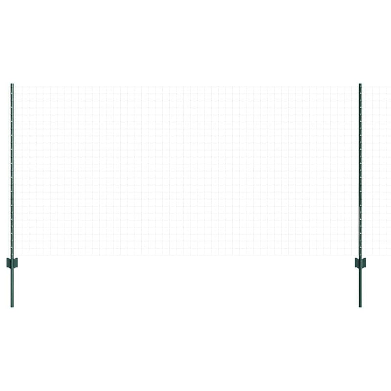 Afbeelding laden in galerijviewer, Vidaxl afrasteringspaal 5 pcs groen 120 cm staal
