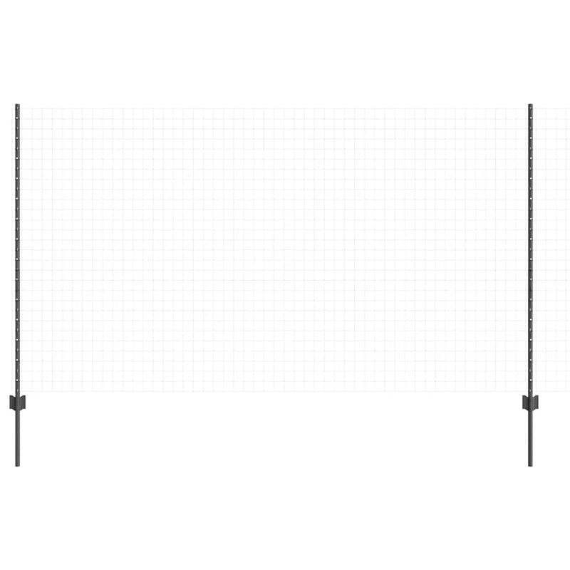 Afbeelding laden in galerijviewer, Vidaxl afrasteringspaal 11 pcs grijs 140 cm staal
