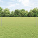 Vidaxl afrasteringspaal 5 pcs zilver 60 cm staal