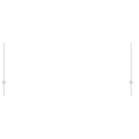 Vidaxl afrasteringspaal 5 pcs zilver 100 cm staal