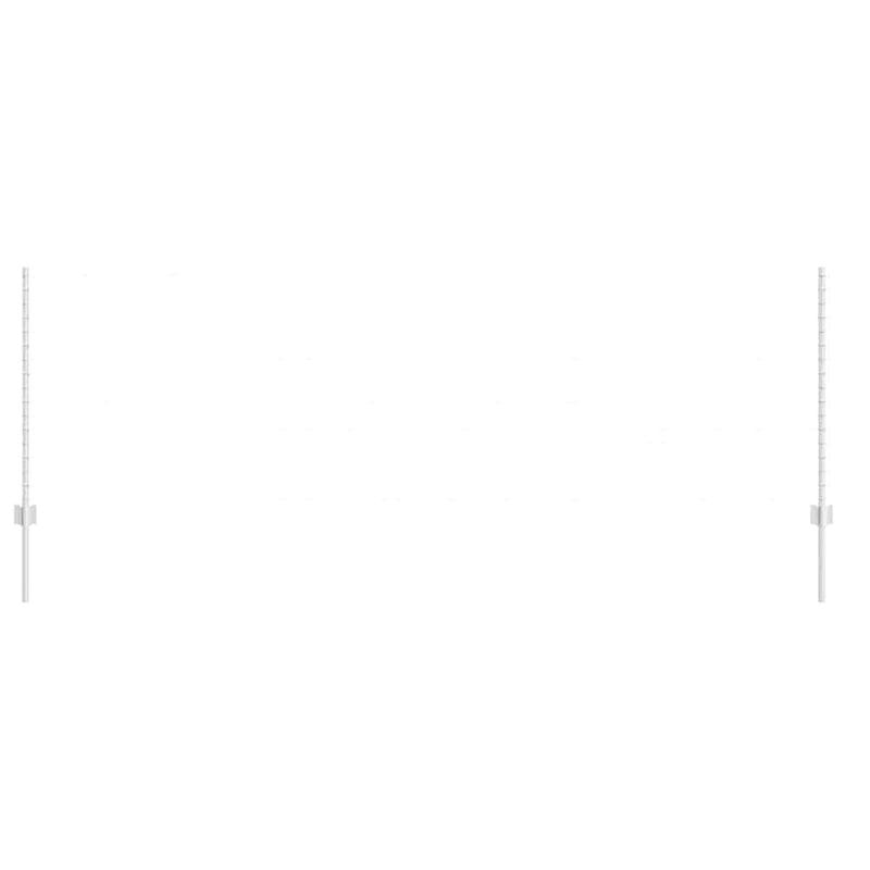 Chargez l'image dans la visionneuse de la galerie, Vidaxl afrasteringspaal 11 pcs zilver 100 cm staal
