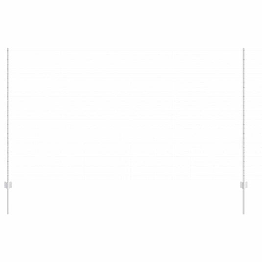 Vidaxl afrasteringspaal 11 pcs zilver 160 cm staal