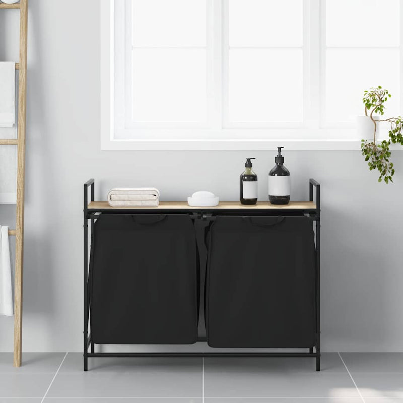 ギャラリービューアに画像をロードする, Vidaxl wasmand 2 vakken met plank sonoma eikenkleurig

