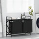 Vidaxl wasmand 2 vakken met plank grijs sonoma eiken