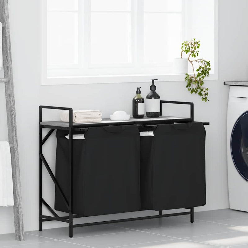 ギャラリービューアに画像をロードする, Vidaxl wasmand 2 vakken met plank grijs sonoma eiken
