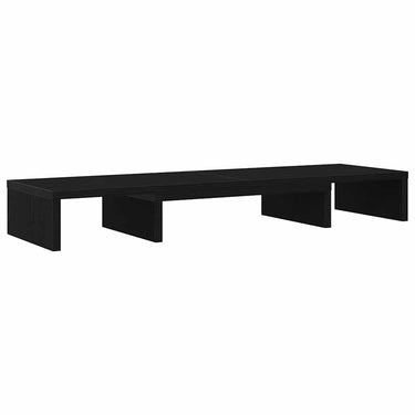 Vidaxl monitorstandaard verhoger verstelbaar zwart eiken 80x24x10,5 cm