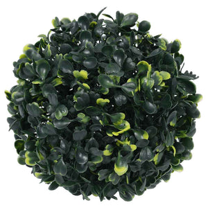 Vidaxl kunstbuxusballen met led-verlichting 2 st 22 cm groen