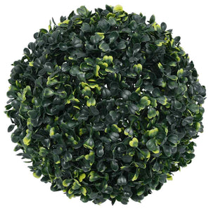 Vidaxl kunstbuxusballen met led-verlichting 2 st 45 cm groen