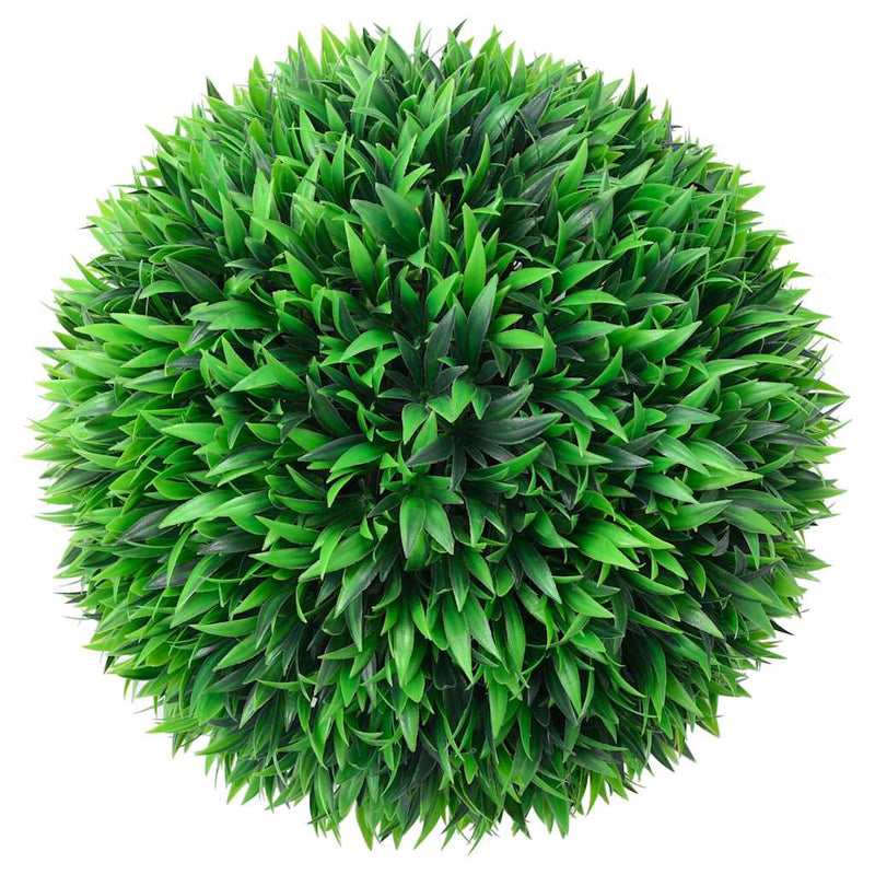 Afbeelding laden in galerijviewer, Vidaxl kunstbuxusballen met led-verlichting 2 st 47 cm groen
