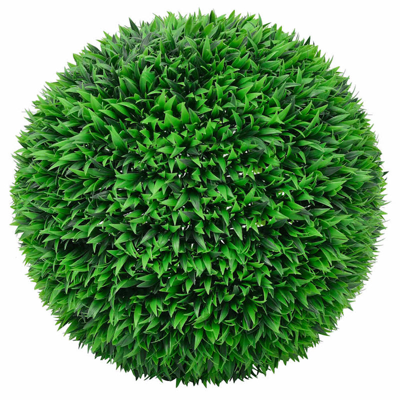 Chargez l'image dans la visionneuse de la galerie, Vidaxl kunstbuxusballen met led-verlichting 2 st 55 cm groen
