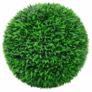 Vidaxl kunstbuxusballen met led-verlichting 2 st 55 cm groen