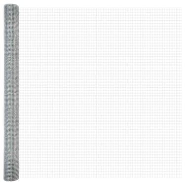 Vidaxl gelaste draadhek zilver 1.5 x 10 m