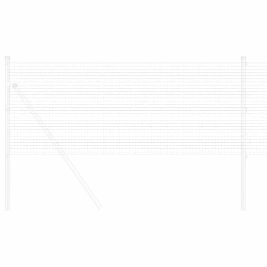 Vidaxl gelaste draadhek zilver 0.8 x 50 m