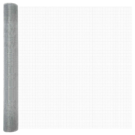 Vidaxl gelaste draadhek zilver 1.2 x 50 m