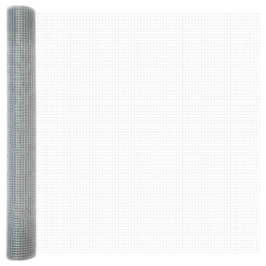 Vidaxl gelaste draadhek zilver 1.2 x 50 m