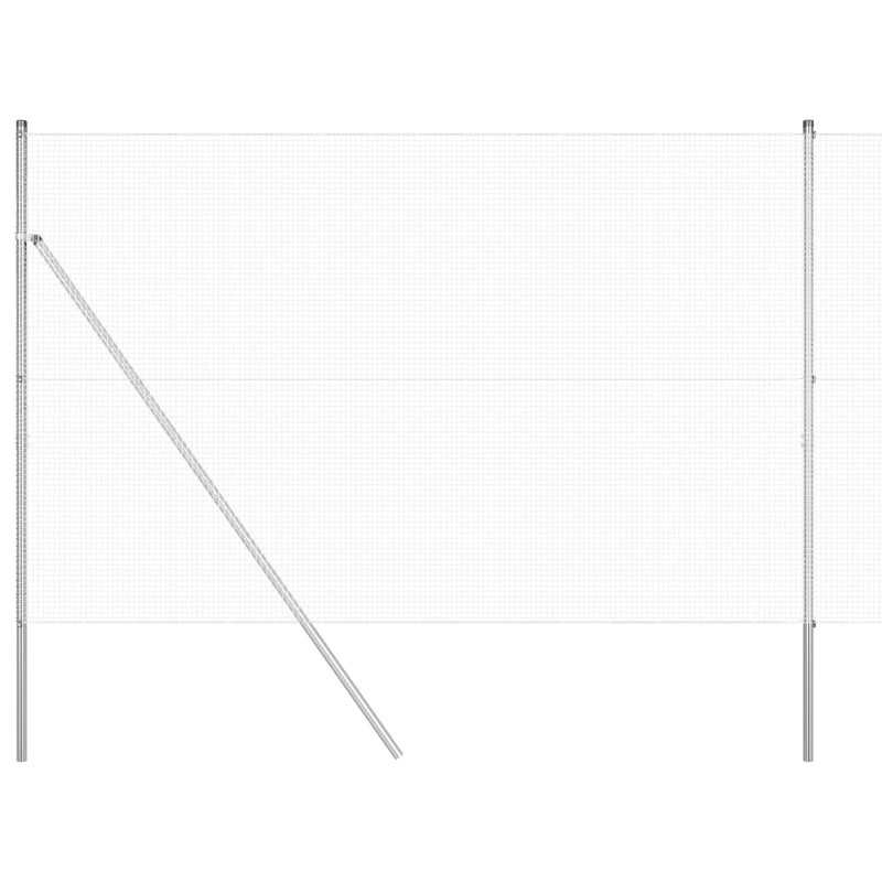 Afbeelding laden in galerijviewer, Vidaxl gelaste draadhek zilver 1.6 x 50 m
