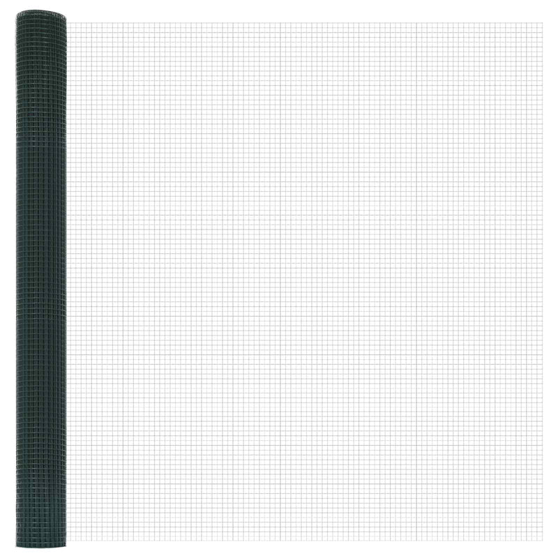 Afbeelding laden in galerijviewer, Vidaxl gelaste draadhek groen 1.6 x 10 m
