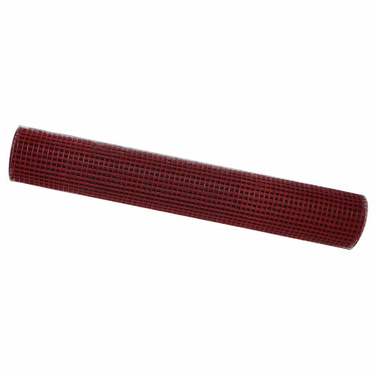 Vidaxl gelaste draadhek rood 1.5 x 25 m