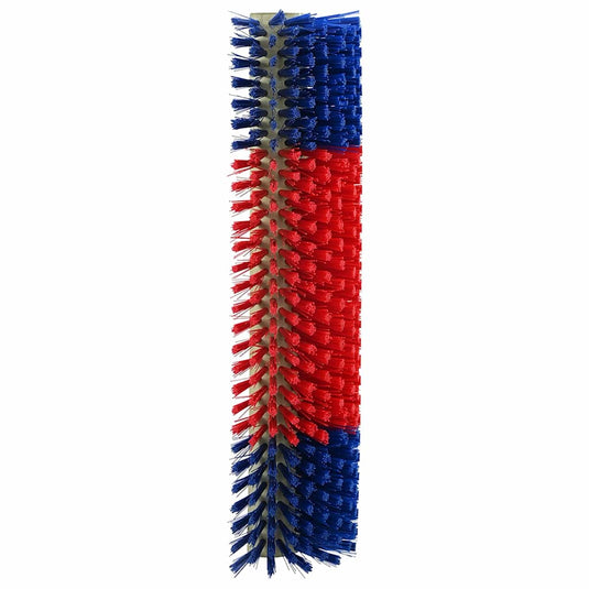 Vidaxl vee borstels rood en blauw 20 x 9 x 50 cm kunststof en staal