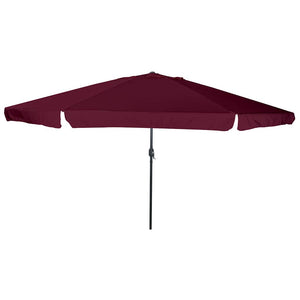 Vidaxl tuinparasol bordeaux rood 395 x 395 x 245 cm polyester en staal