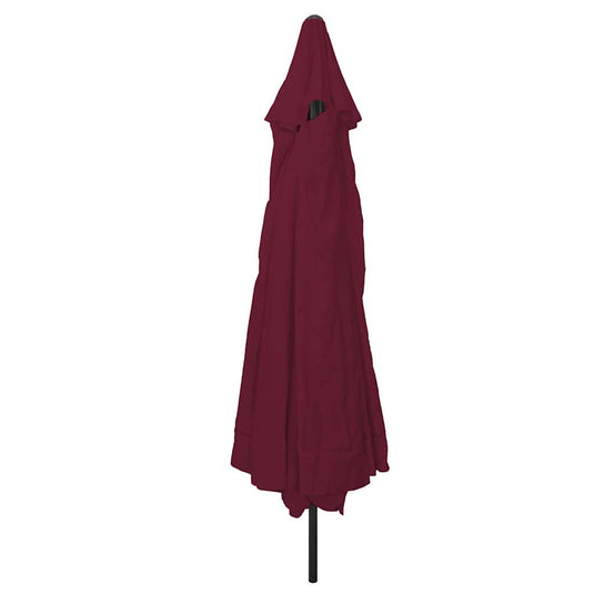 Vidaxl tuinparasol bordeaux rood 395 x 395 x 245 cm polyester en staal