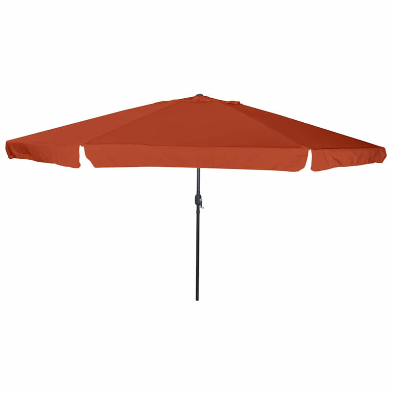 Afbeelding laden in galerijviewer, Vidaxl tuinparasol terracotta 395 x 395 x 245 cm polyester en staal
