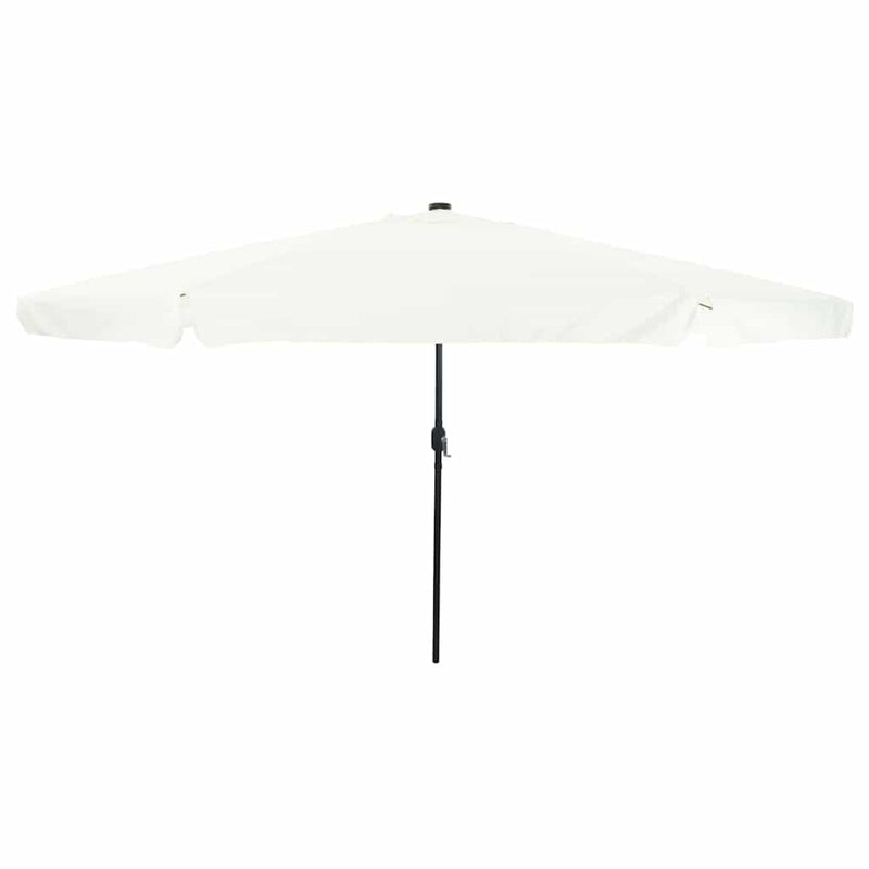 Chargez l'image dans la visionneuse de la galerie, Vidaxl tuinparasol zand en antraciet 395 x 395 x 245 cm polyester
