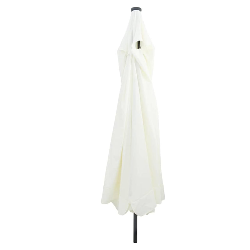 Chargez l'image dans la visionneuse de la galerie, Vidaxl tuinparasol zand en antraciet 395 x 395 x 245 cm polyester
