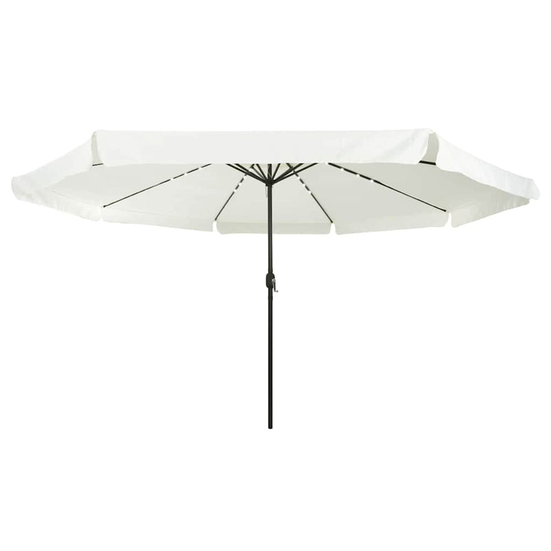 Chargez l'image dans la visionneuse de la galerie, Vidaxl tuinparasol zand en antraciet 395 x 395 x 245 cm polyester
