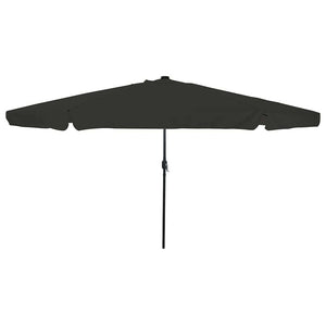 Vidaxl tuinparasol zwart 395 x 395 x 245 cm polyester
