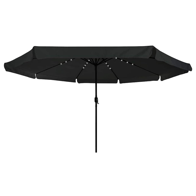 ギャラリービューアに画像をロードする, Vidaxl tuinparasol zwart 395 x 395 x 245 cm polyester
