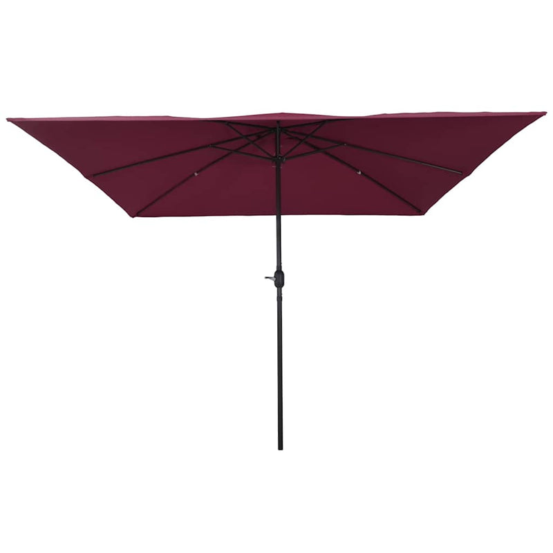 ギャラリービューアに画像をロードする, Vidaxl tuinparasol bordeaux rood 295 x 295 x 245 cm polyester en staal
