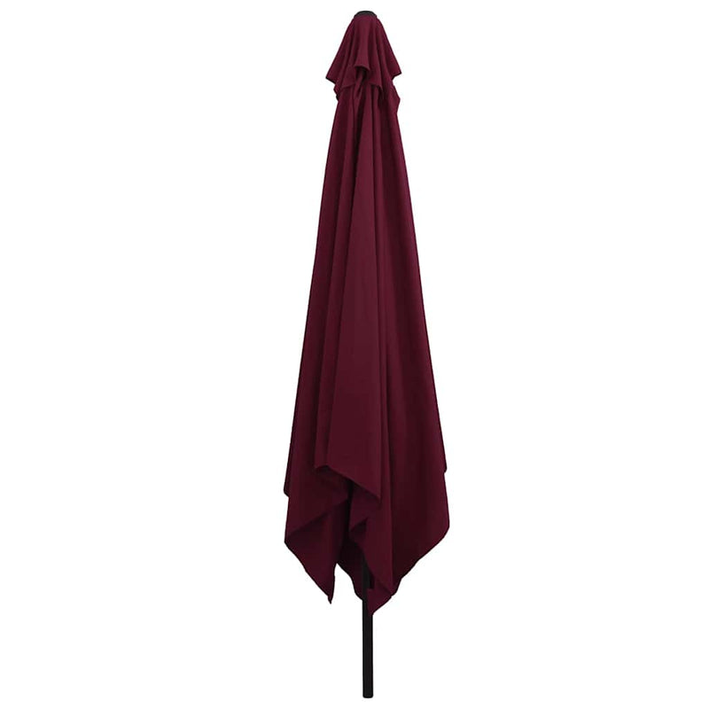 ギャラリービューアに画像をロードする, Vidaxl tuinparasol bordeaux rood 295 x 295 x 245 cm polyester en staal
